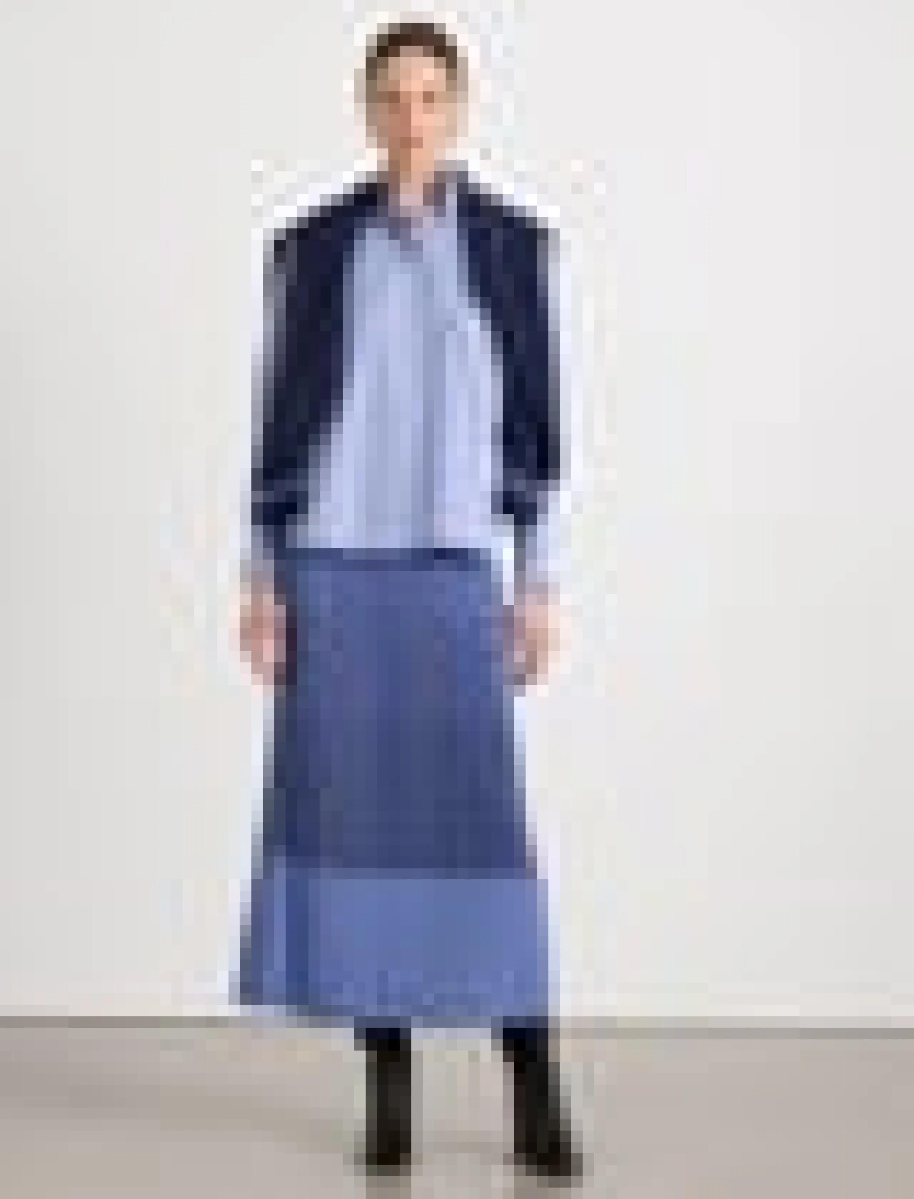 Stripe Cashmere V-Neck Sweater