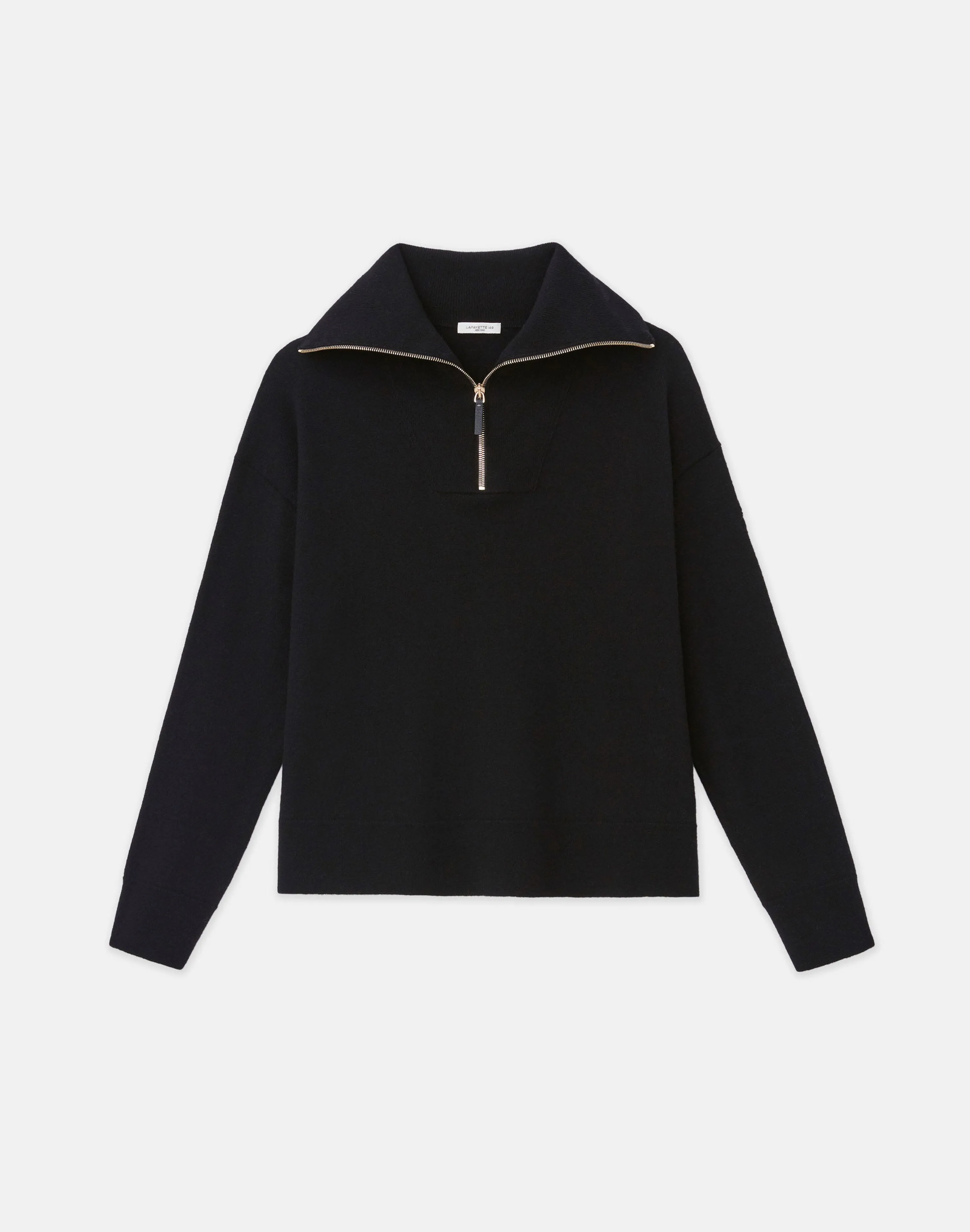 Cashmerino Half Zip Sweater