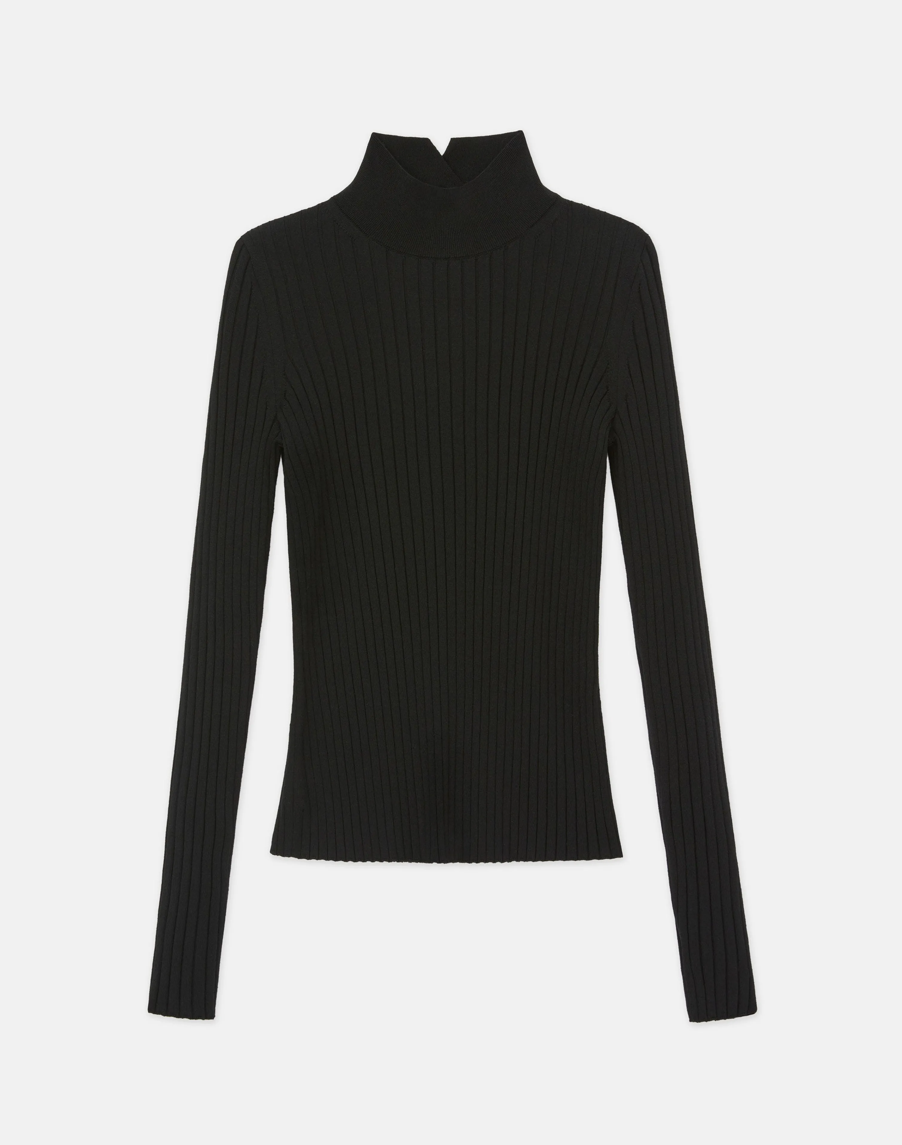 Responsible Fine Gauge Merino Ribbed Mockneck Sweater