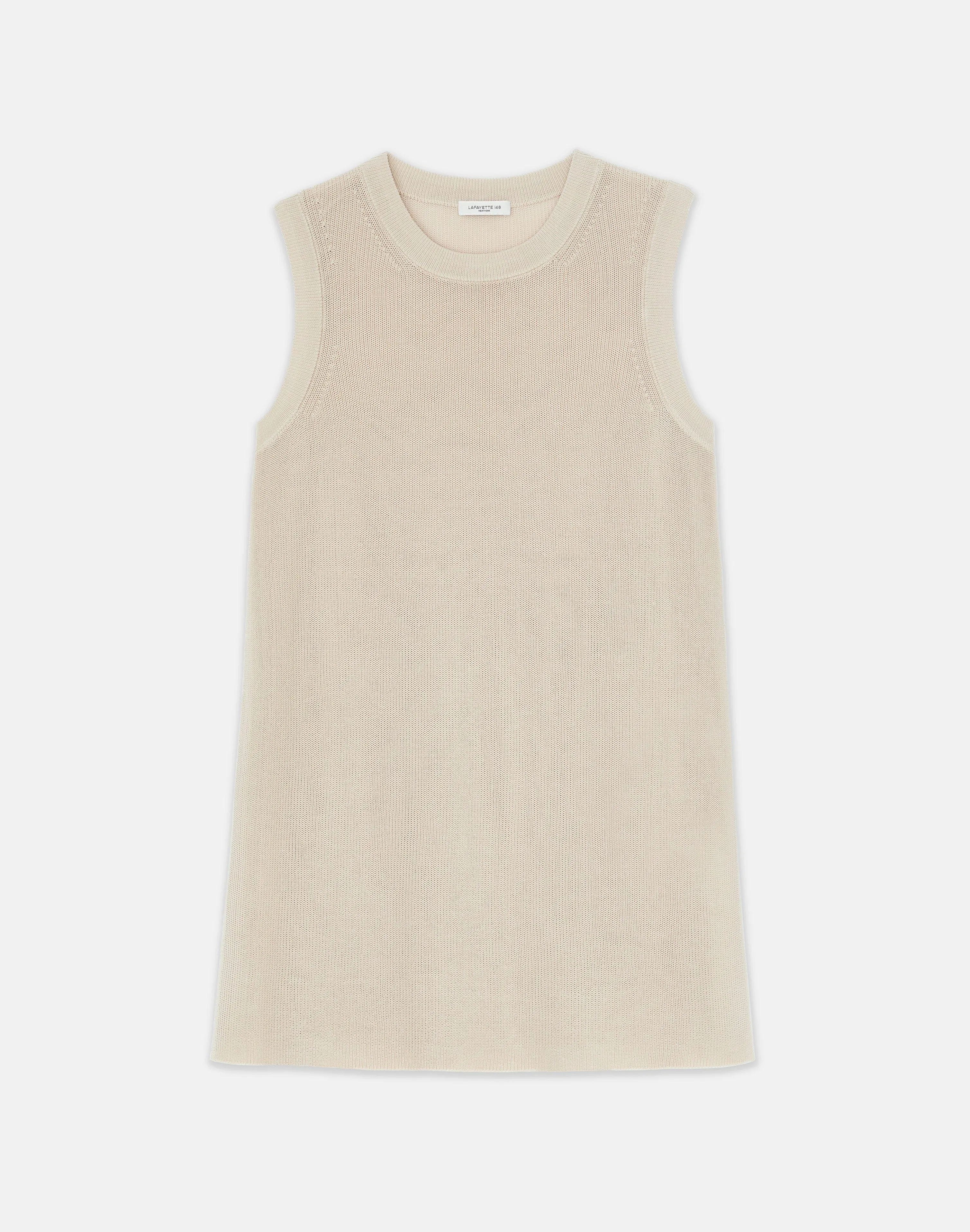 Mercerized Cotton Ribbed Tunic