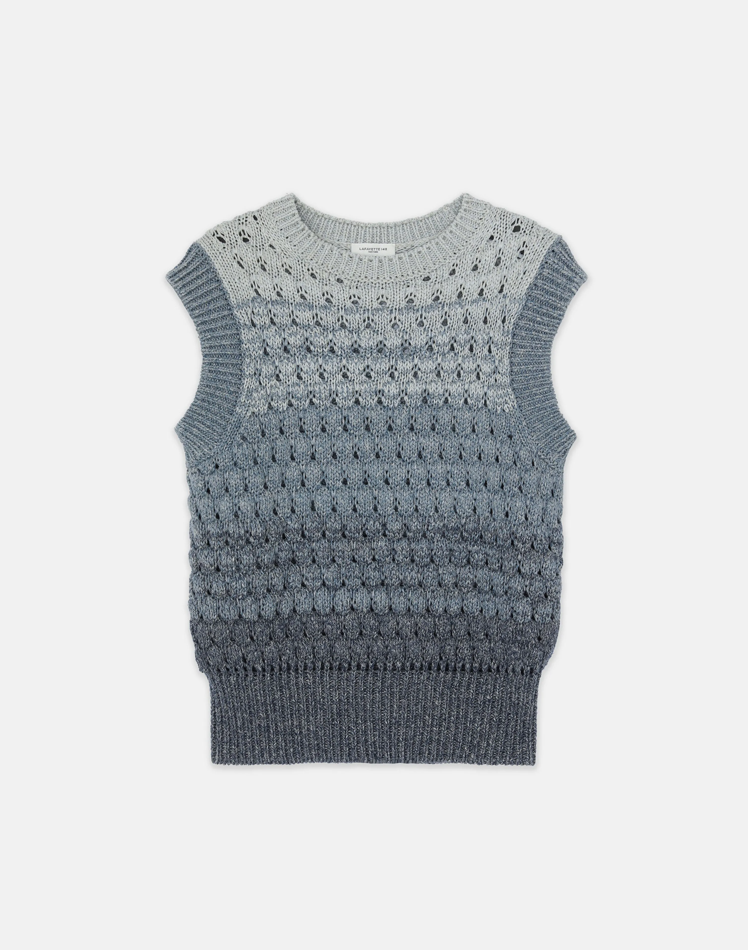 Denim Yarn Sweater Vest