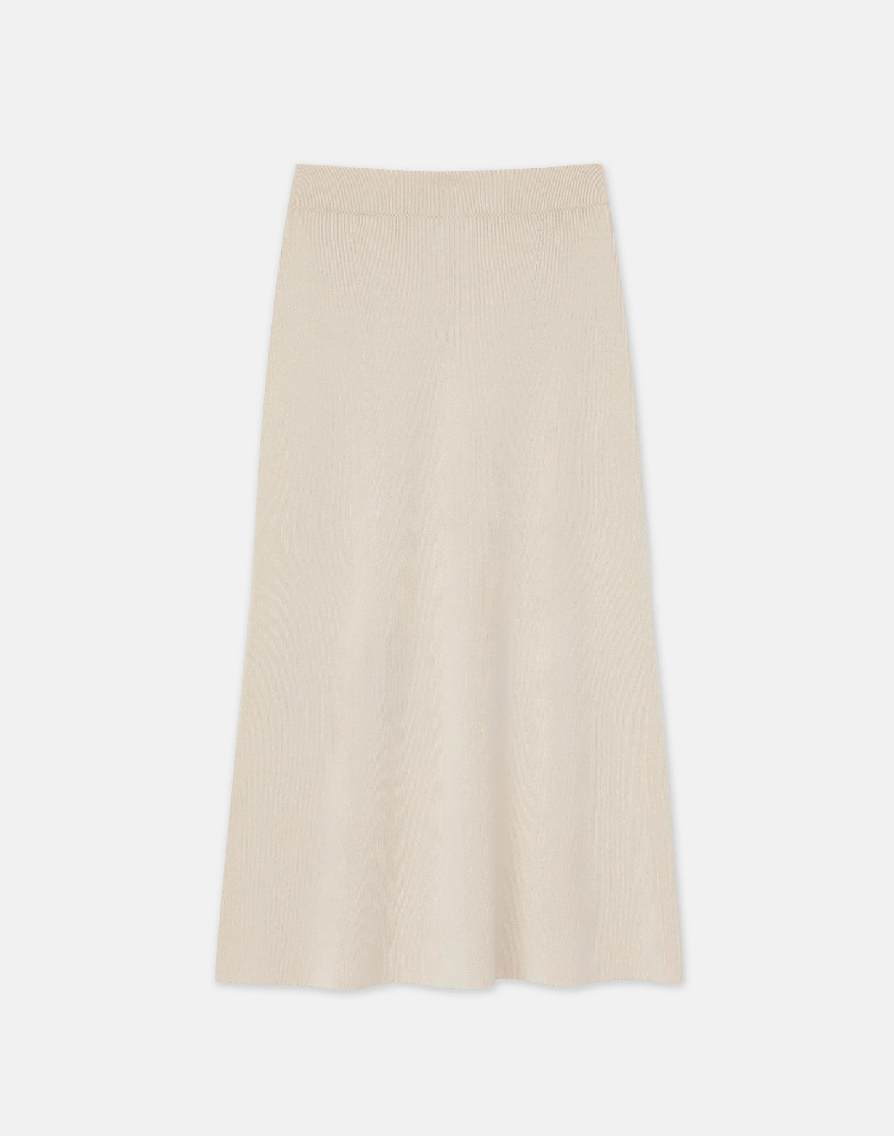 Mercerized Cotton Ribbed Skirt