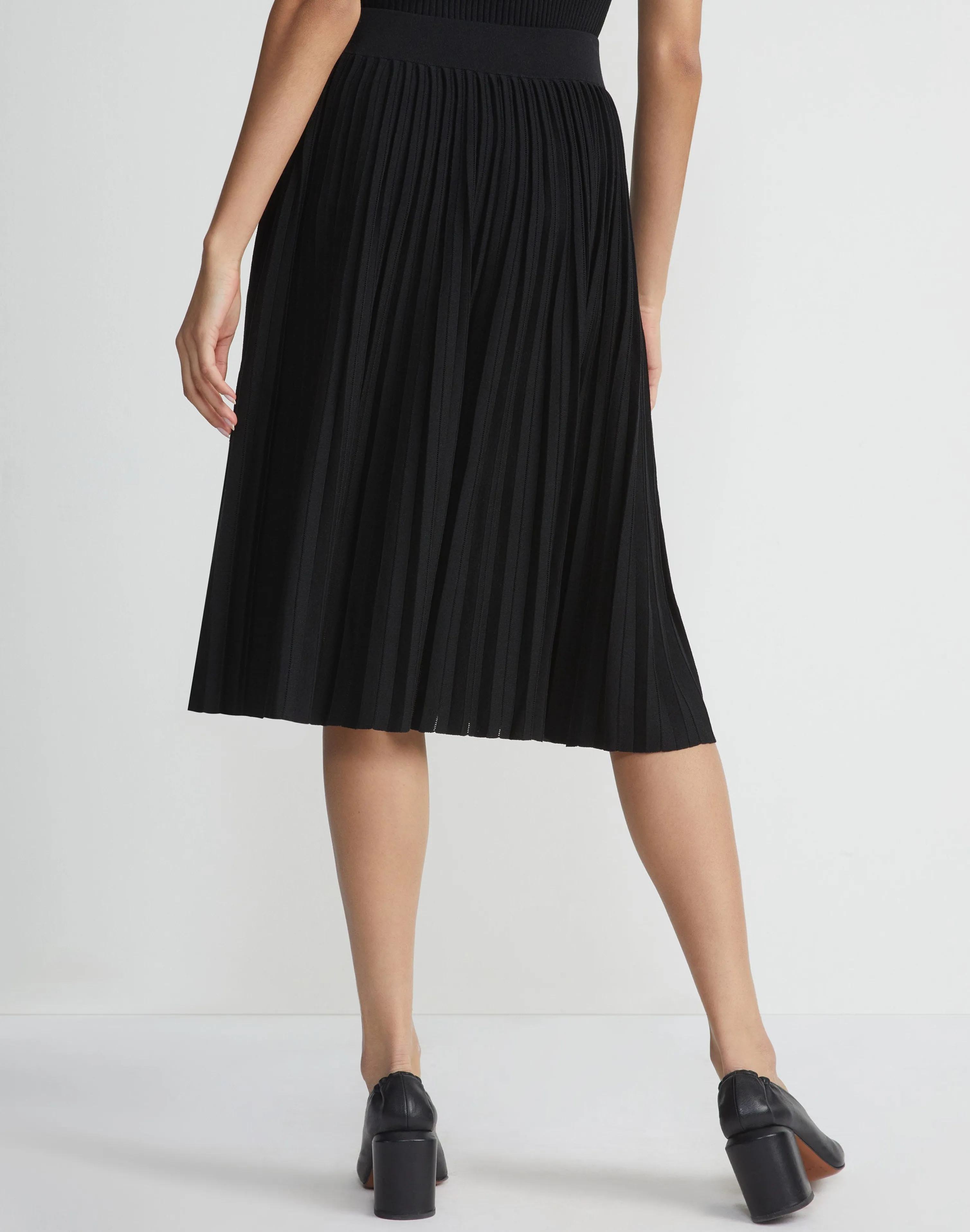 Finespun Voile Pleat Stitch Skirt